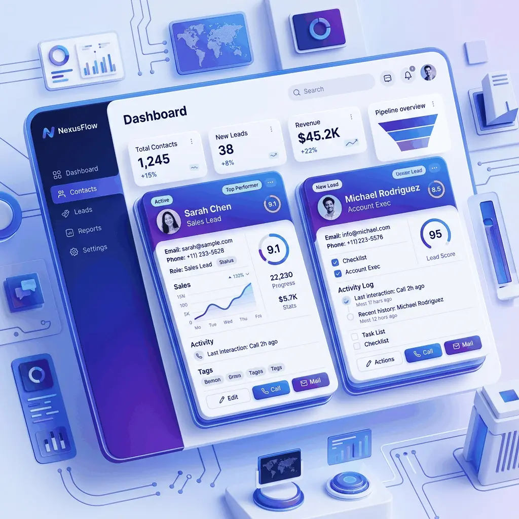 Custom CRM Portal Mockup